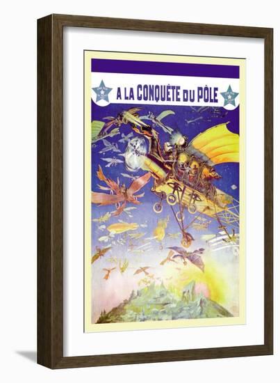 A La Conquete du Pole-null-Framed Art Print