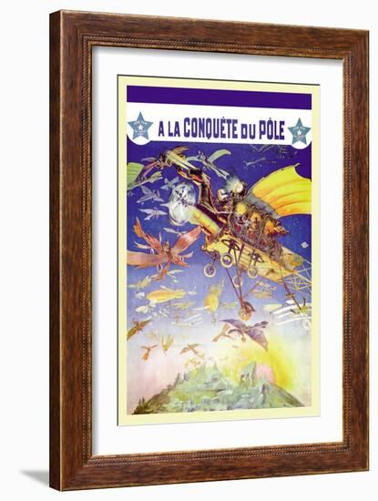 A La Conquete du Pole-null-Framed Art Print