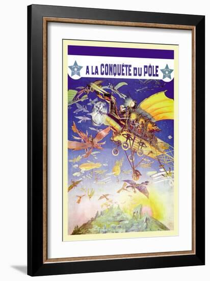 A La Conquete du Pole-null-Framed Art Print