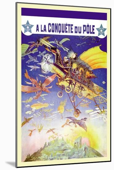 A La Conquete du Pole-null-Mounted Art Print