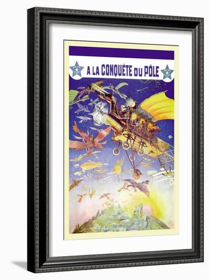 A La Conquete du Pole-null-Framed Art Print