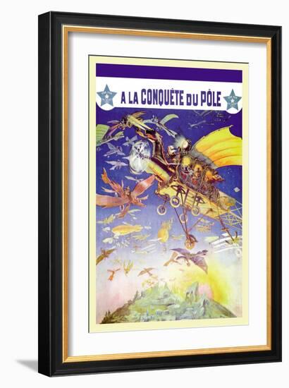 A La Conquete du Pole-null-Framed Art Print