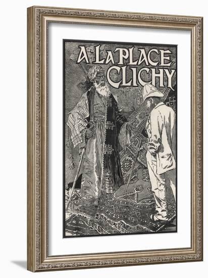 A La Place Clichy Poster-Eugene Grasset-Framed Giclee Print