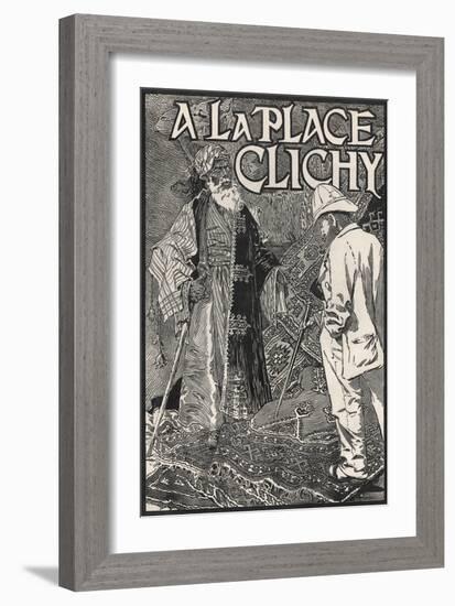 A La Place Clichy Poster-Eugene Grasset-Framed Giclee Print