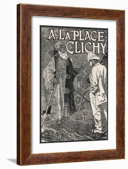 A La Place Clichy Poster-Eugene Grasset-Framed Giclee Print