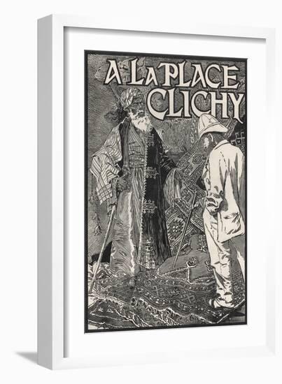 A La Place Clichy Poster-Eugene Grasset-Framed Giclee Print