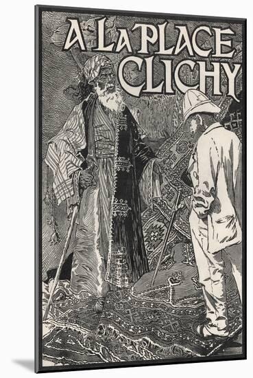 A La Place Clichy Poster-Eugene Grasset-Mounted Giclee Print