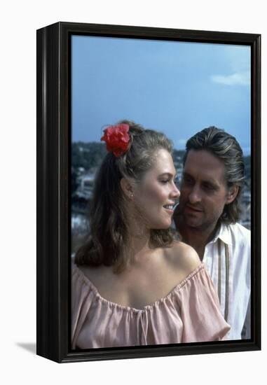 A la poursuite du diamant vert Romancing the stone by Robert Zemeckis with Michael Douglas and Kath-null-Framed Stretched Canvas