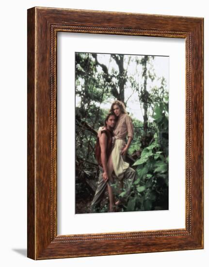 A la poursuite du diamant vert Romancing the stone by Robert Zemeckis with Michael Douglas and Kath-null-Framed Photo