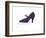 A La Recherche du Shoe Perdu, 1955 (Blue & Pink Shoe)-Andy Warhol-Framed Art Print