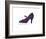 A La Recherche du Shoe Perdu, 1955 (Blue & Pink Shoe)-Andy Warhol-Framed Art Print