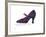 A la Recherche du Shoe Perdu, 1955 (blue & pink shoe)-Andy Warhol-Framed Art Print