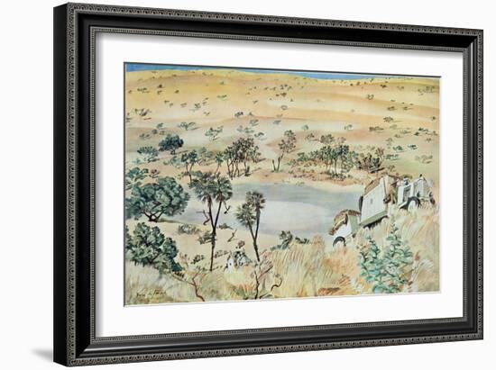 A La Sortie D'un Kpro (Cuvette) Region Du Tehad, from Dessins Et Peintures D'afrique, Executes Au C-Alexander Yakovlev-Framed Giclee Print