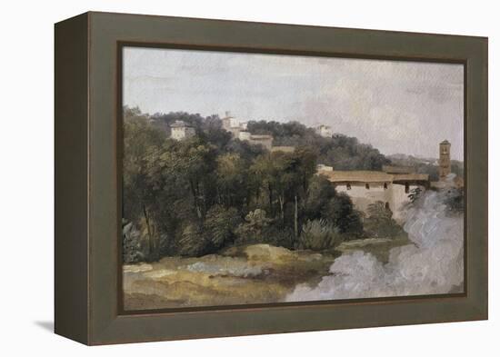 A la villa Farnèse : les maisons sur la colline-Pierre Henri de Valenciennes-Framed Premier Image Canvas