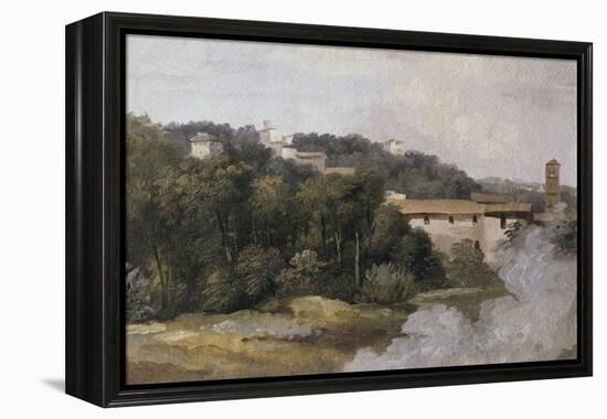 A la villa Farnèse : les maisons sur la colline-Pierre Henri de Valenciennes-Framed Premier Image Canvas