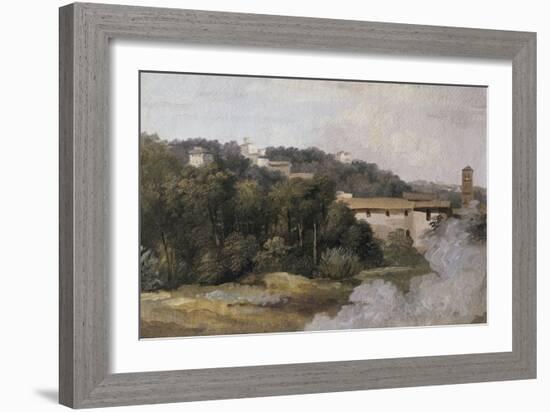 A la villa Farnèse : les maisons sur la colline-Pierre Henri de Valenciennes-Framed Giclee Print