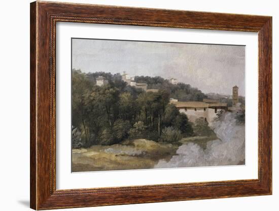 A la villa Farnèse : les maisons sur la colline-Pierre Henri de Valenciennes-Framed Giclee Print