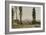 A la villa Farnèse : les trois peupliers et le Mont Latium-Pierre Henri de Valenciennes-Framed Giclee Print