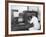 A Lab Tachnician with a Reichter Microscope at a Steelworks, Sheffield, South Yorkshire, 1962-Michael Walters-Framed Photographic Print