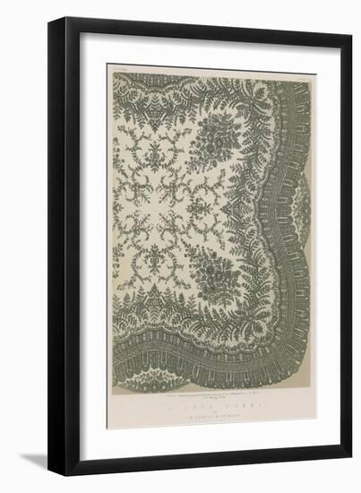 A Lace Shawl by W Vickers, Nottingham-null-Framed Giclee Print