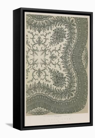 A Lace Shawl by W Vickers, Nottingham-null-Framed Premier Image Canvas