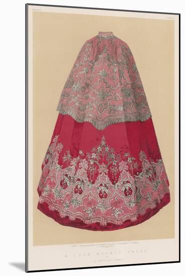 A Lace Worked Dress, Paris-null-Mounted Giclee Print