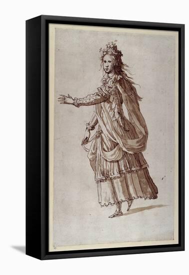 A Lady as a Naiad-Inigo Jones-Framed Premier Image Canvas