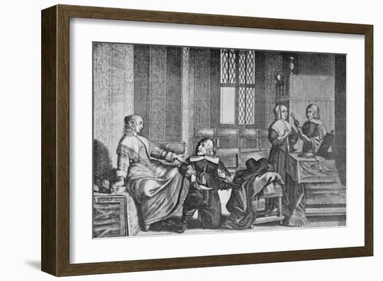 'A Lady Buying Shoes', c1650, (1903)-Wenceslaus Hollar-Framed Giclee Print