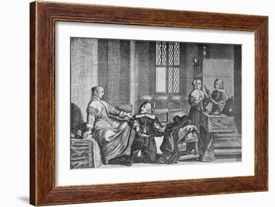 'A Lady Buying Shoes', c1650, (1903)-Wenceslaus Hollar-Framed Giclee Print