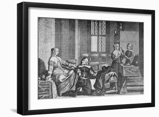 'A Lady Buying Shoes', c1650, (1903)-Wenceslaus Hollar-Framed Giclee Print