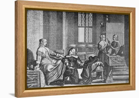 'A Lady Buying Shoes', c1650, (1903)-Wenceslaus Hollar-Framed Premier Image Canvas