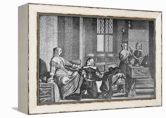 'A Lady Buying Shoes', c1650, (1903)-Wenceslaus Hollar-Framed Premier Image Canvas