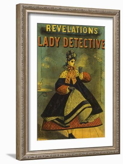 A Lady Detective-null-Framed Giclee Print