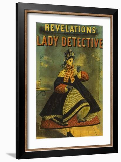 A Lady Detective-null-Framed Giclee Print