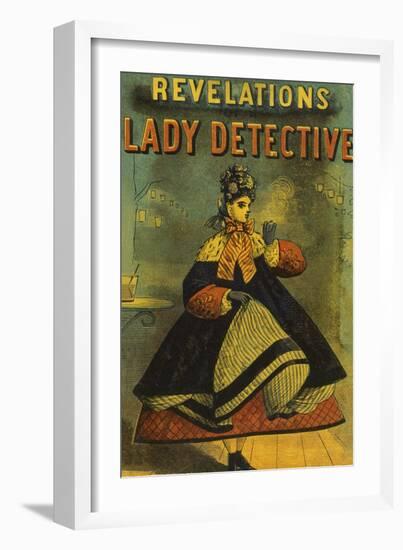 A Lady Detective-null-Framed Giclee Print