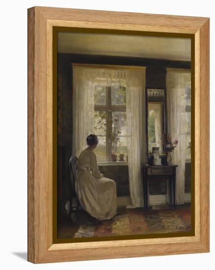 A Lady in an Interior-Carl Holsoe-Framed Premier Image Canvas