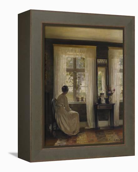 A Lady in an Interior-Carl Holsoe-Framed Premier Image Canvas