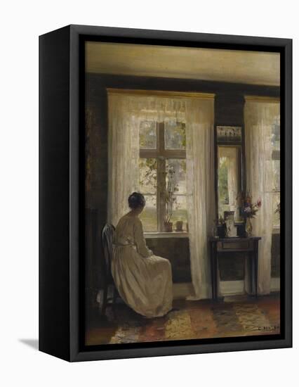 A Lady in an Interior-Carl Holsoe-Framed Premier Image Canvas