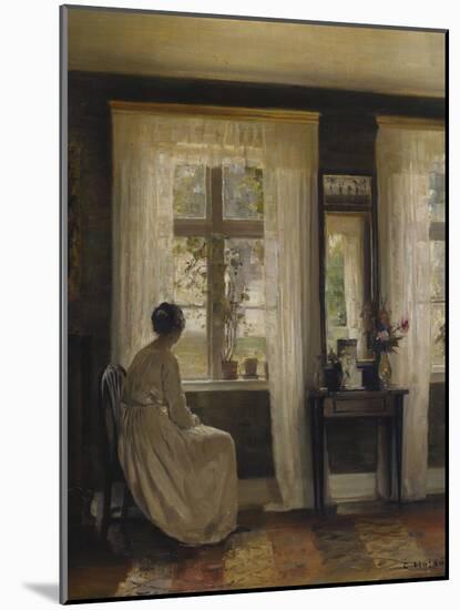 A Lady in an Interior-Carl Holsoe-Mounted Giclee Print