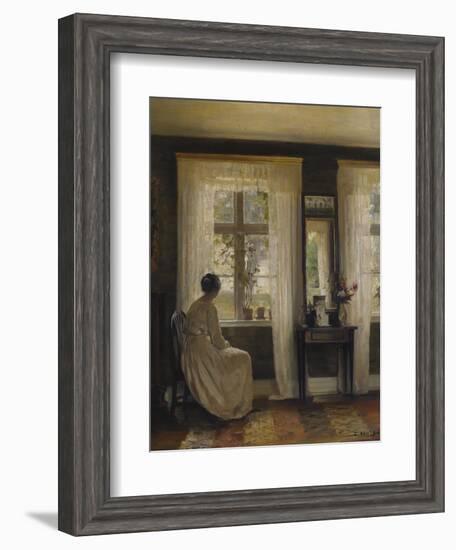 A Lady in an Interior-Carl Holsoe-Framed Giclee Print