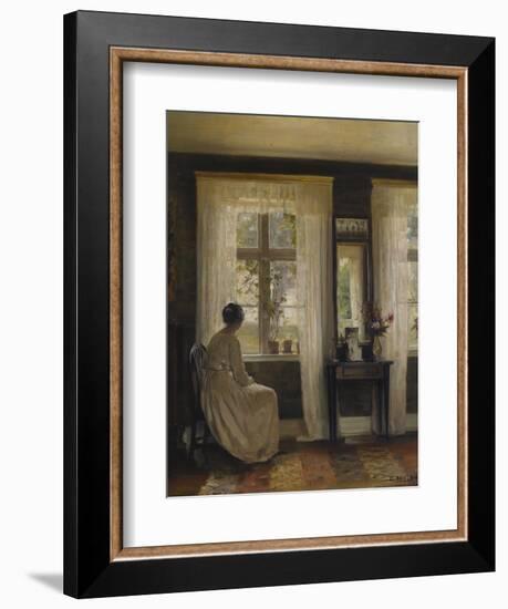 A Lady in an Interior-Carl Holsoe-Framed Giclee Print