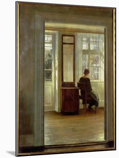 A Lady in an Interior-Carl Holsoe-Mounted Giclee Print