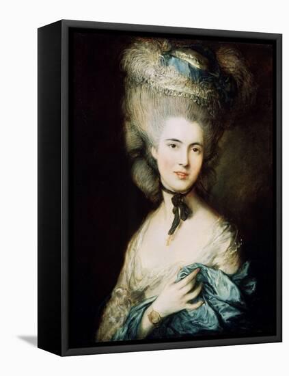 A Lady in Blue (Duchess of Beaufor), C1780-Thomas Gainsborough-Framed Premier Image Canvas