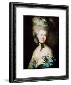 A Lady in Blue (Duchess of Beaufor), C1780-Thomas Gainsborough-Framed Giclee Print
