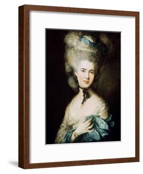 A Lady in Blue (Duchess of Beaufor), C1780-Thomas Gainsborough-Framed Giclee Print