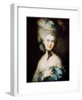 A Lady in Blue (Duchess of Beaufor), C1780-Thomas Gainsborough-Framed Giclee Print
