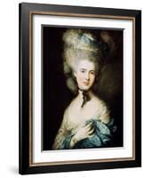A Lady in Blue (Duchess of Beaufor), C1780-Thomas Gainsborough-Framed Giclee Print