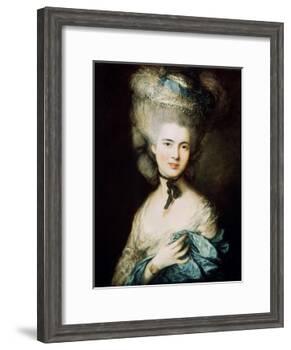 A Lady in Blue (Duchess of Beaufor), C1780-Thomas Gainsborough-Framed Giclee Print