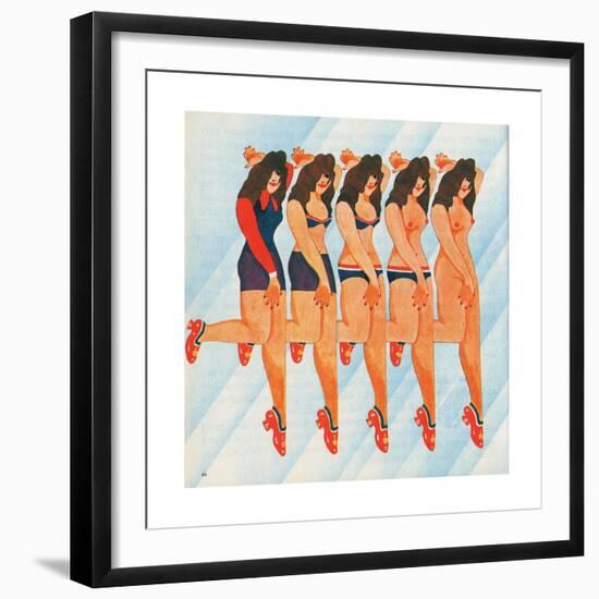 A Lady Jane, 1970-Malcolm English-Framed Giclee Print