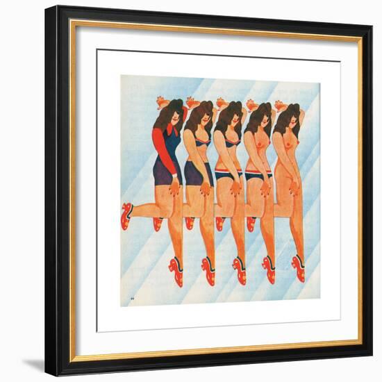 A Lady Jane, 1970-Malcolm English-Framed Giclee Print